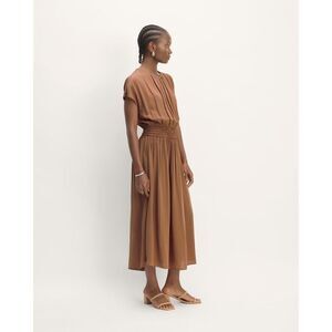 Everlane The Gathered Midi Dress Size M